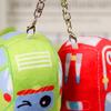 Plüsch Schlüsselanhänger Cartoon Feuerwehrwagen Krankenwagen Polizeiauto Taxi Plüschtier Taschenanhänger Weiche Stofftier Cartoon Puppe Plüsch Schlüsselanhänger Kinderspielzeug Geschenk