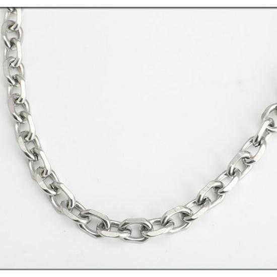 Interlocking Titanium & Stainless Steel Chain Necklace