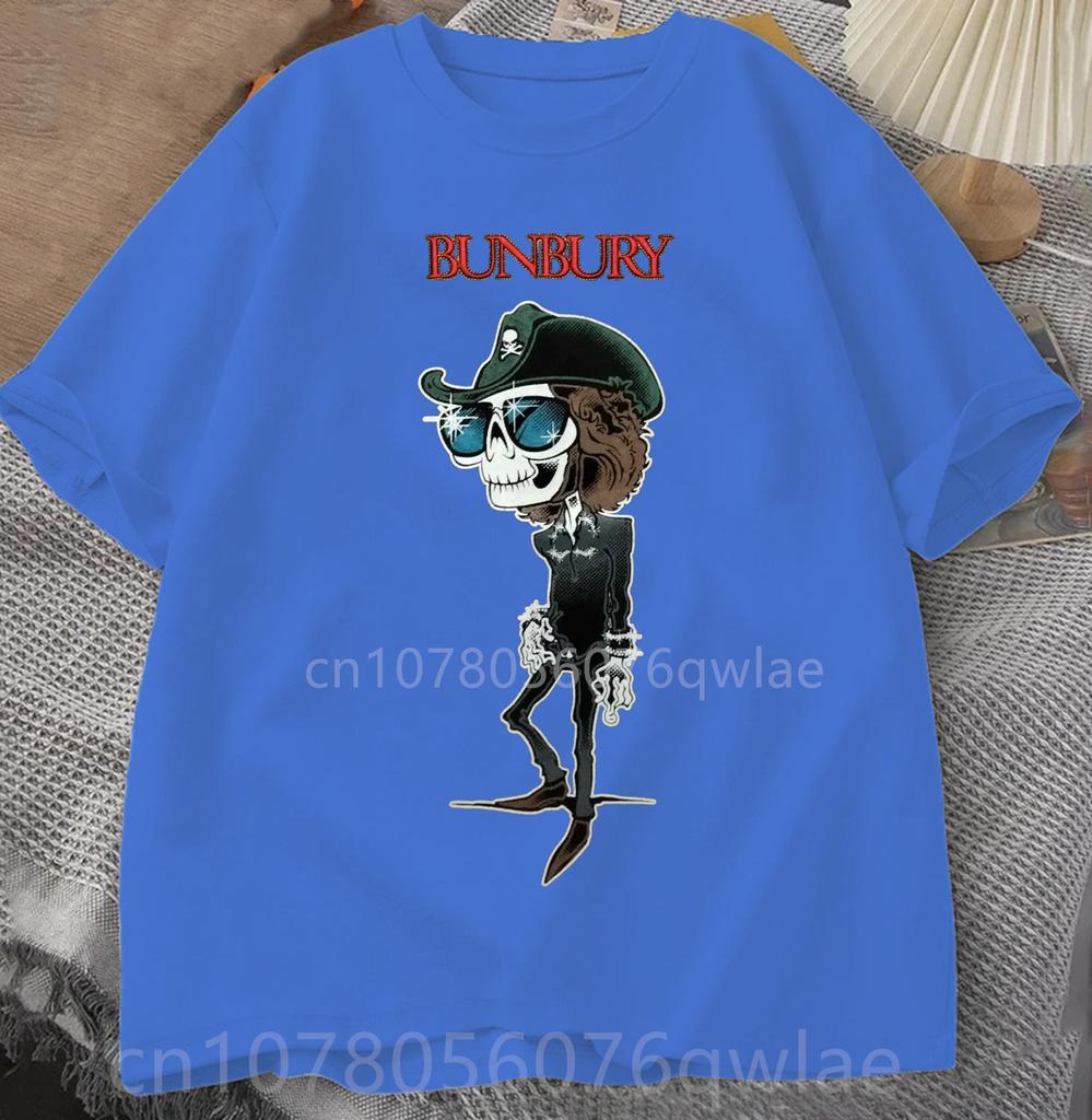 BUNBURY T-Shirt Mexico Tour 2022 Enrique Heroes Silencio Crew Neck Short Sleeves Casual Loose Tops Cotton Fashion Streetwear