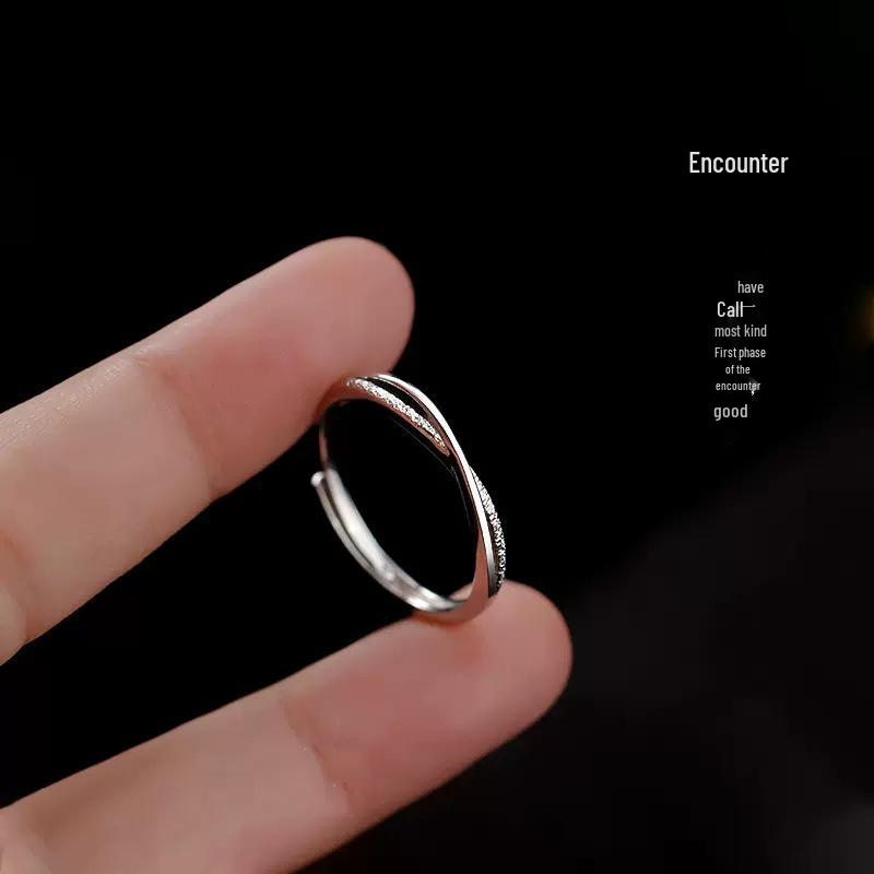 Ring: Women's 2023 Trendy Simple Design, Luxury Light Index Finger Band