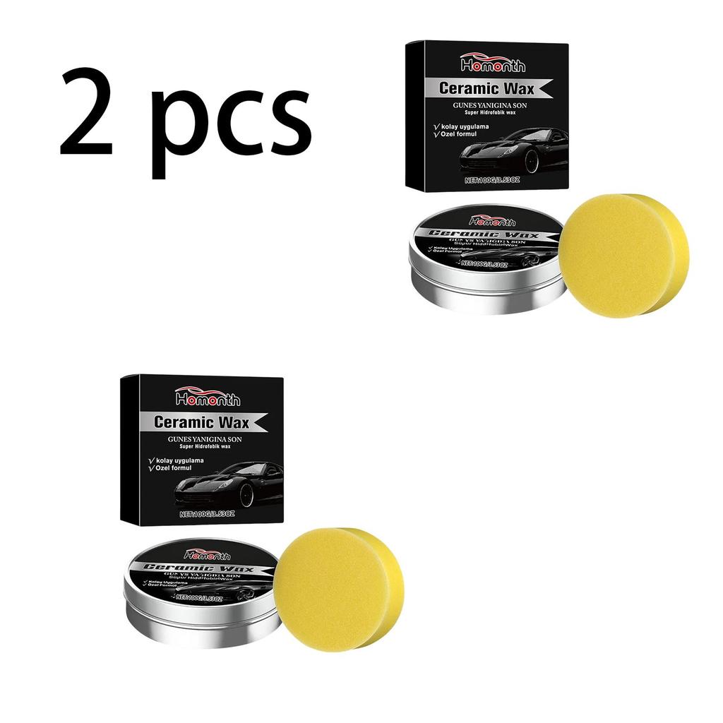 Homonth Car Care Wax, car polishing, renovation, paint scratch repair, paint surface brightening, dirt prevention, 1 set