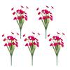 Artificial Flowers Adjustable Height Fade-Resistant Handmade Realistic Silk Petals No Watering Sunlight Floral Display Arrangement