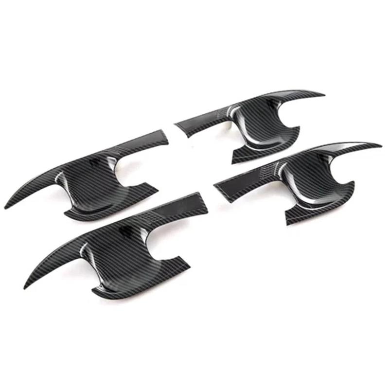 For Honda Civic 10th 2016-2021 Car Sticker ABS Exterior Door Handle Bowl Cover Trim Carbon Fiber Accessories Vehicle Decoration