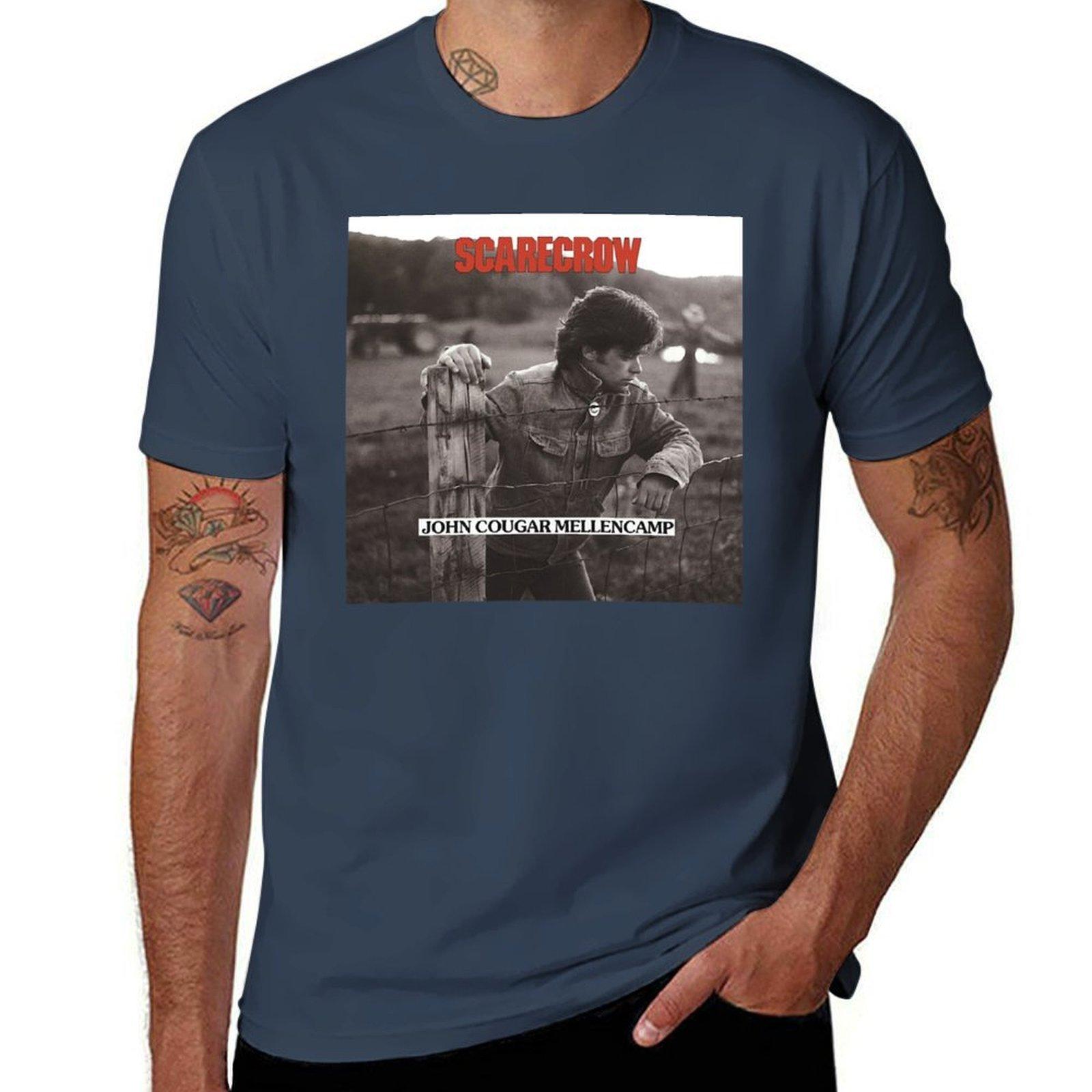 Cougar Pagar John Tour Mellencamp The Vintage Music Rock John Design Tshirt Quick Dry Fishing Tshirt S