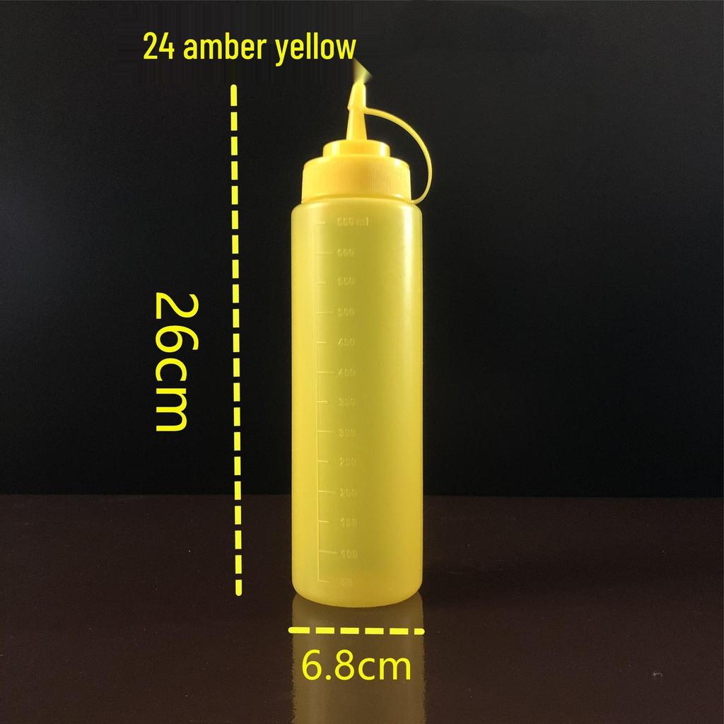 Food Grade PE Squeeze Bottle for Seasoning, Honey, or Ketchup - Pointed Mouth for Easy Use