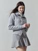 LORDLOAR Two-Way Windproof Zip-Up Knit M/Grey