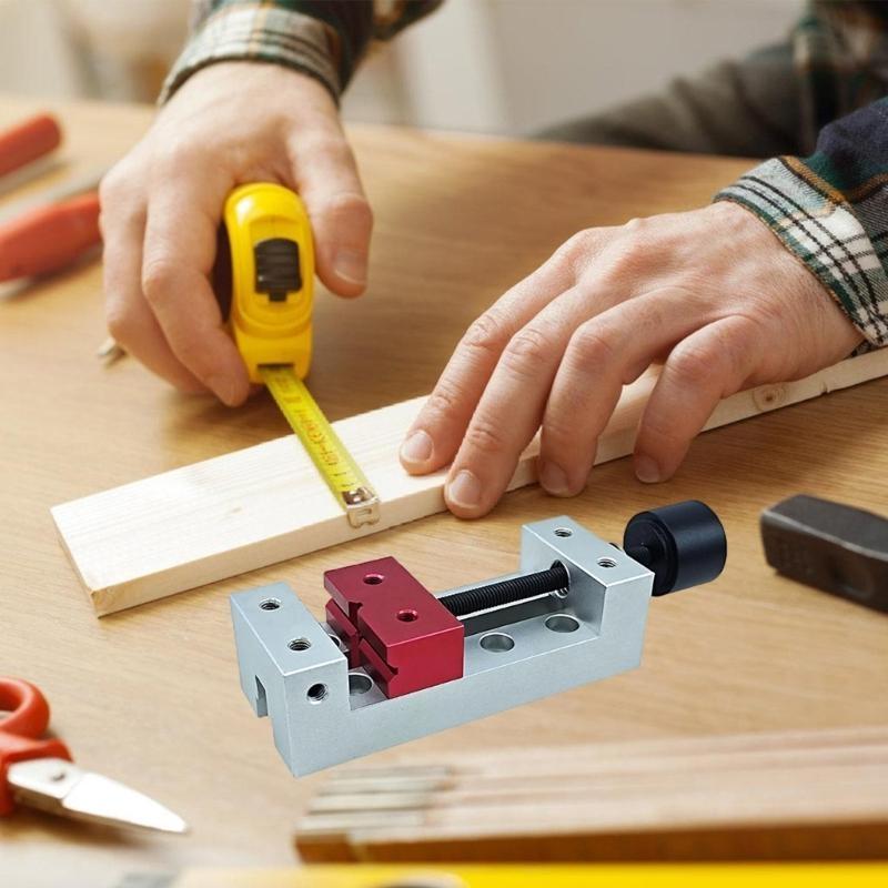 Mini Drill Press Vice Benches Vise Clamp Aluminum Flat Clamp Machines Vise Tool for DIY Carving and Fixing Tool
