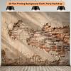 Tapisserie Mur de Briques Industriel Grunge Vintage Toile de Fond en Polyester pour Shooting Photo Décoration de Fête Cérémonie de Mariage Sans Couture Rouille