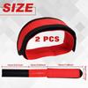 1 Pair Bike Pedal Strap | Adjustable Bicycle Feet Strap - Anti-Slip Double Adhesive Toe Clips Straps Tape Heavy Duty Nylon Bicycle Footrest Strips