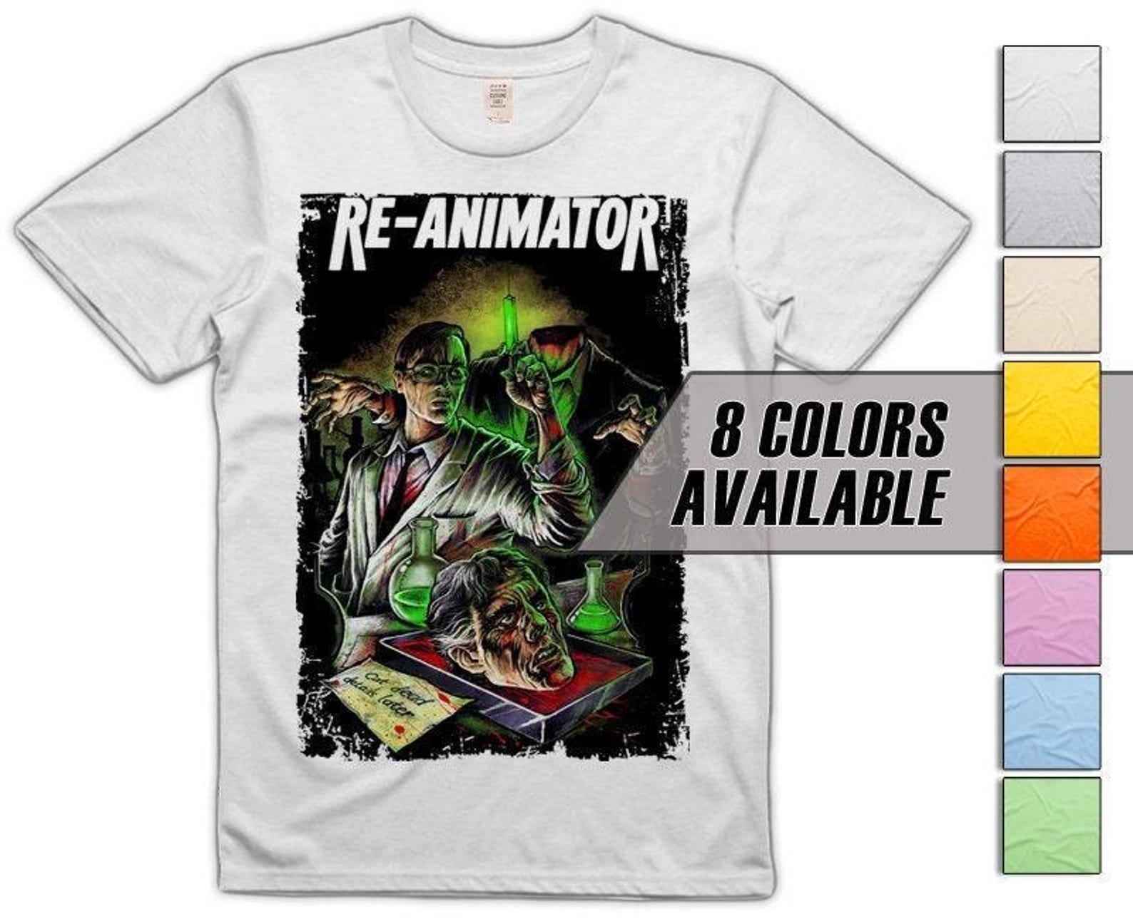 Re-animator V5 (Lovecraft) Men s T-Shirt all sizes S-5XL 8 Colors available 2XL