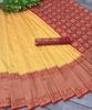 Indian Traditional Soft Lichi Silk Saree With Jecquard  Weaving