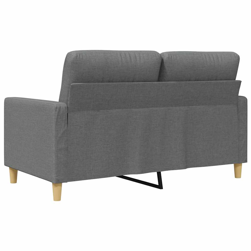 Vidaxl 2-Seater Sofa, Dark Grey, 120 Cm, Upholstered In Fabric