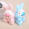 Cute Rabbit Plush Keychain Soft Vinyls Toy With PP Cotton Filling Key Chain For Bags And Car Decors 20cm Height