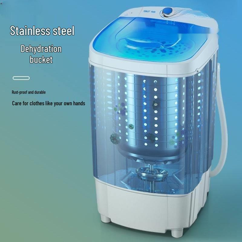 Large Capacity Single Drum Spin Dryer for Home Rent, Small Dehydrator with Single Spin Speed