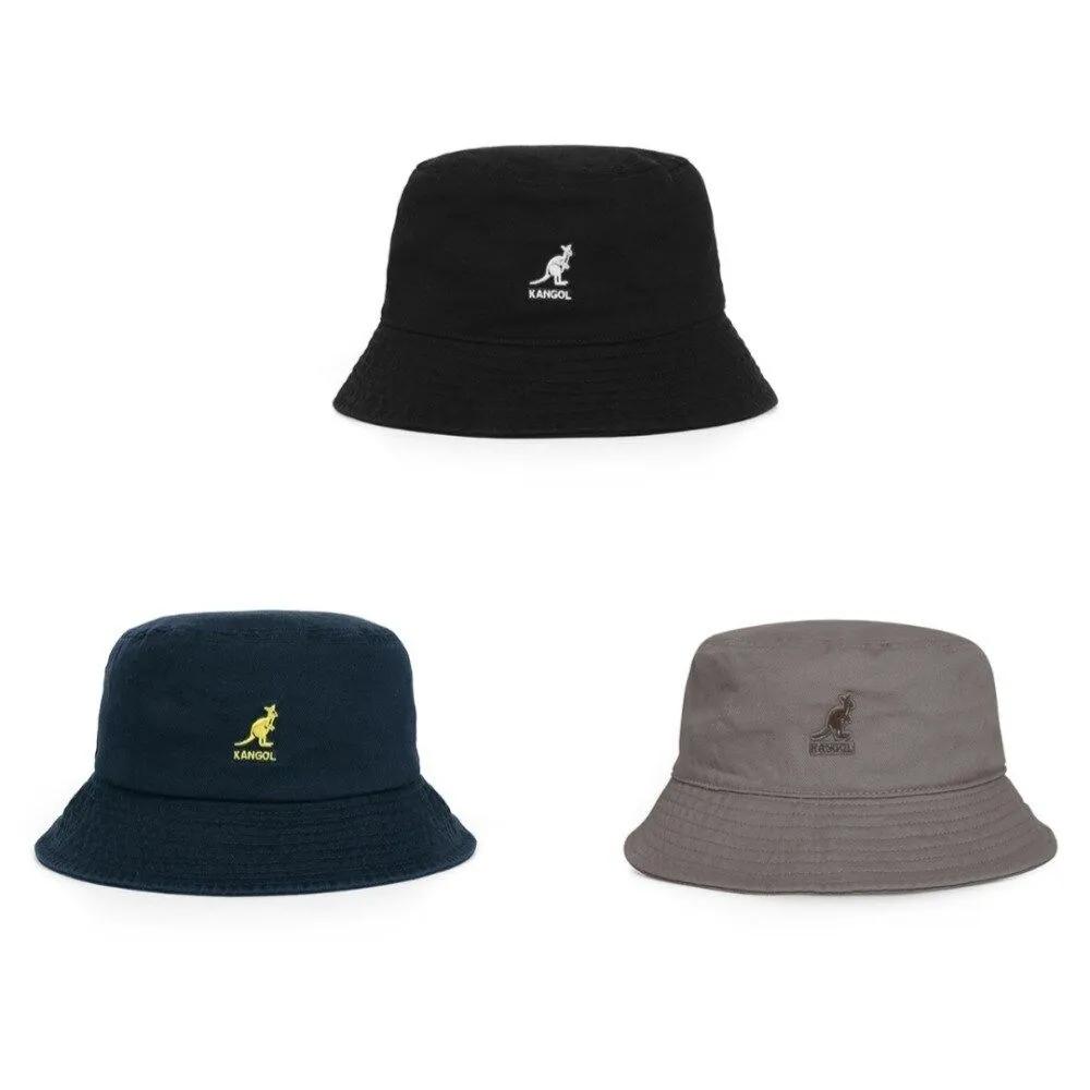 KANGOL KANGOL Washed Bucket Hat Unisex 4 Sizes Smog S FREE
