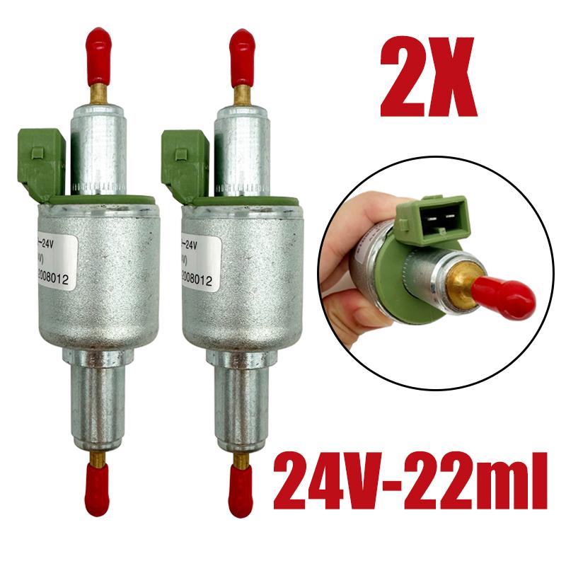 2X 12V/24V Car Air Diesel Parking Heater Oil Fuel Pump Pulse Meter Pump For Webasto Eberspacher 2KW 5KW 8KW 22ml 28ml 35ml 65ml