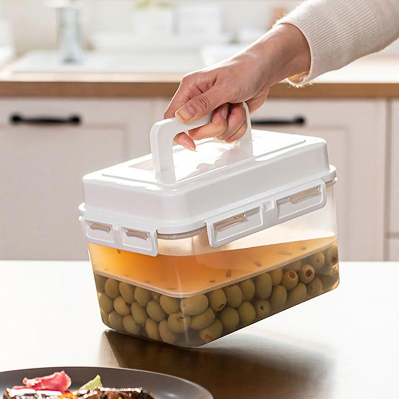 4/5L Pickle Jar Leakproof Pickle Fermentation Container For Gherkin Sauerkraut Kimchi Storage Container And Fermentation