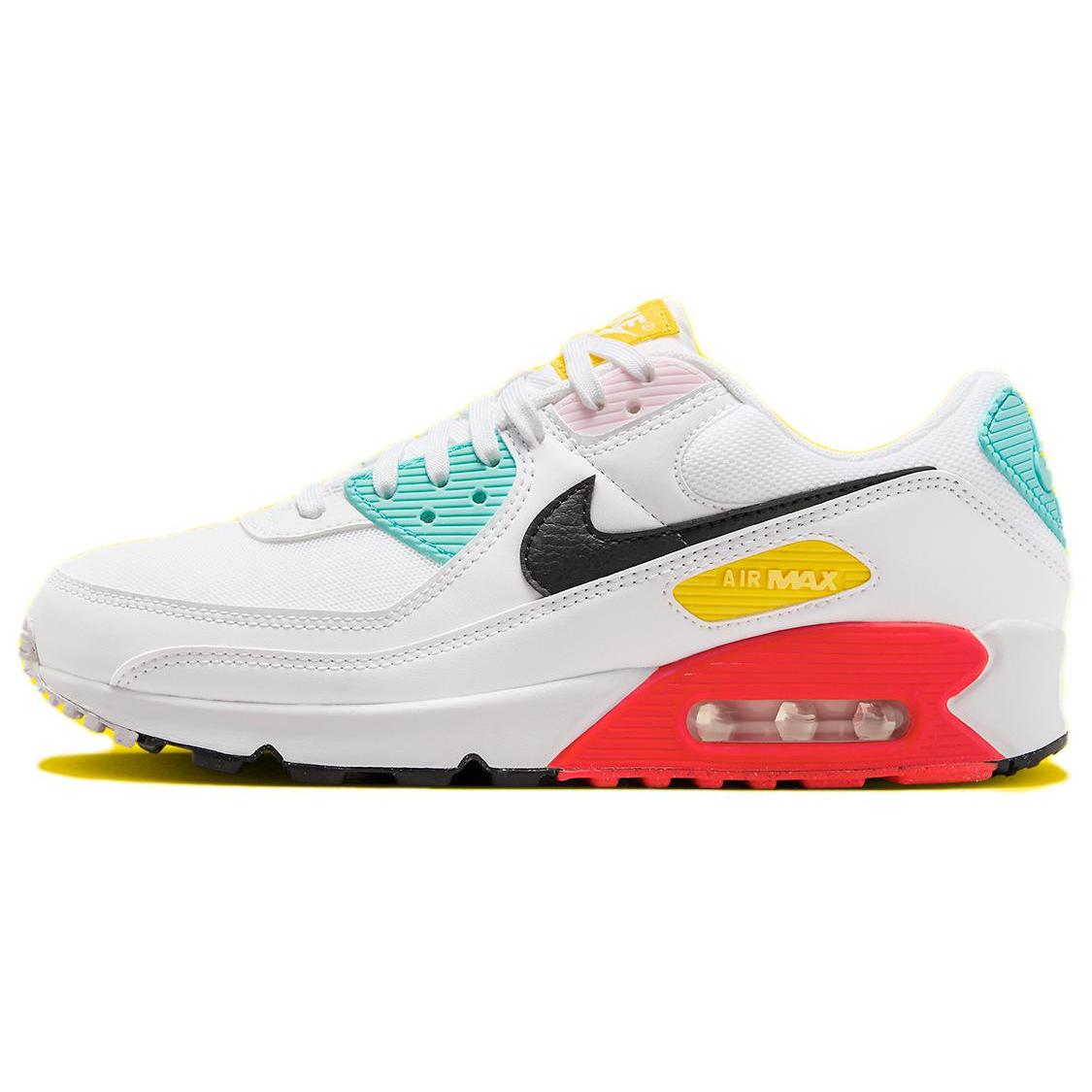 

новые женские Nike Air Max 90 Белые Черные Розовый Фоам Ярко-малиновый 39