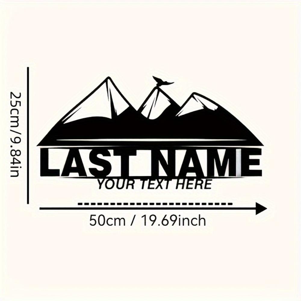 Custom Metal Sign Personalized Name Wall Art Outdoor Gift