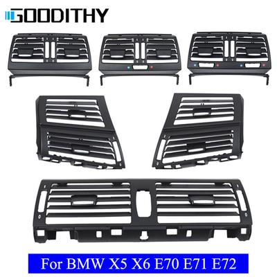 Innen Dash Vorne Mitte Links Rechts Klimaanlage Panel Hinten AC Vent Grille Outlet Abdeckung Für BMW X5 X6 E70 e71 E72