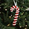 Cartoon Christmas Walking Stick Candy Festival with Bell Lollipop Xmas Decor Handmade Exquisite Candy Cane Hanging Decorations