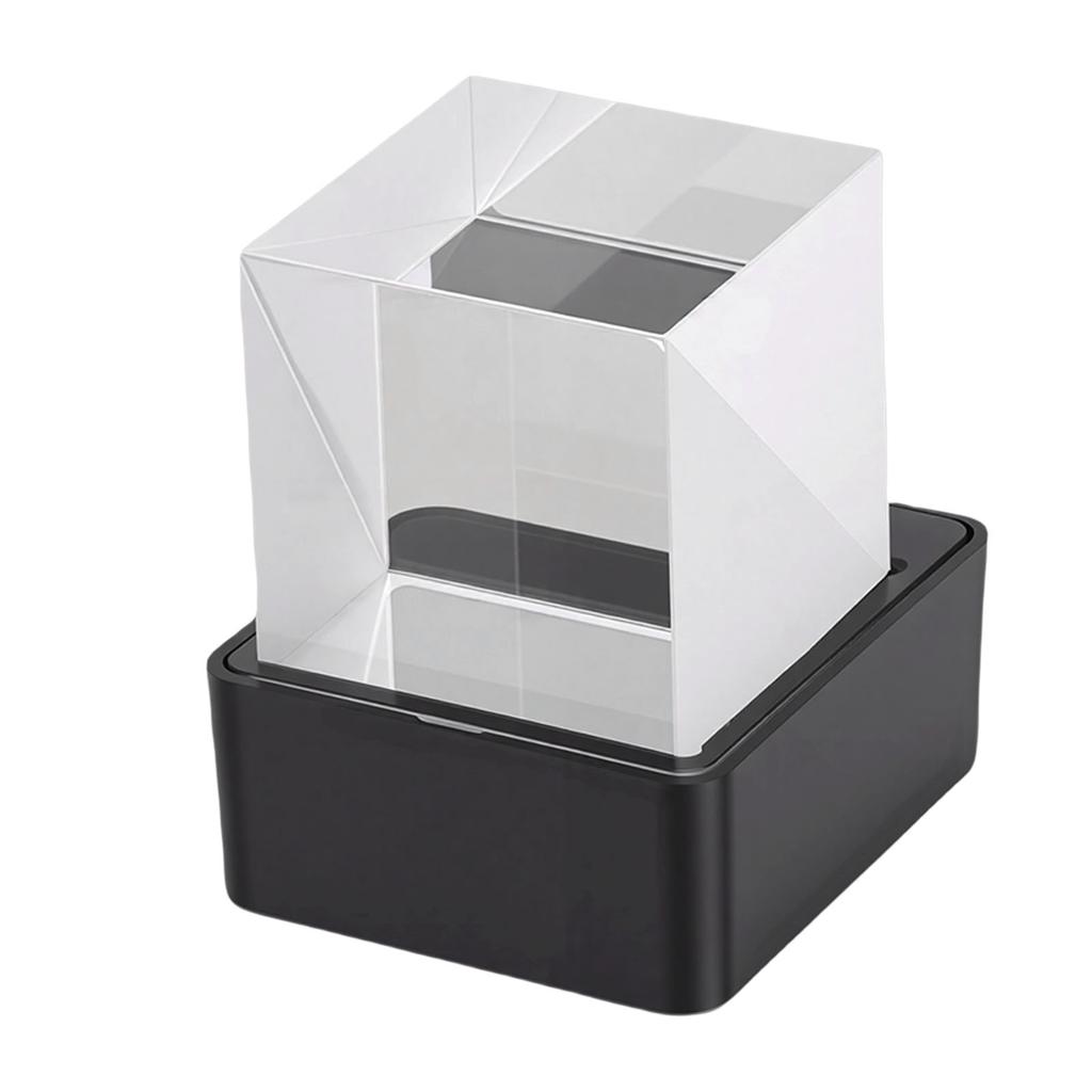 WiFi Wther Clock with GIF Animations Hologram   Display Electronic Album Player for Desktop Decor USB Powered