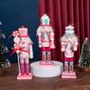 Pink Dessert-Style Nutcracker Ornament Set
