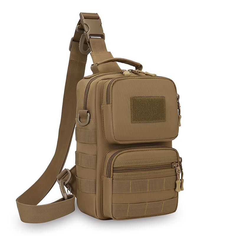 Herren Taktische Camouflage Schultertasche - Mehrfachtaschen Brusttasche Konvertiert zu Umhängetasche/Rucksack (Langlebiges Wander-Essential)