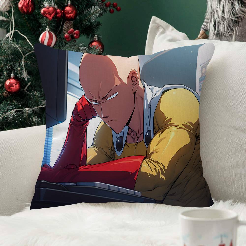 OOne PPunch Man Anime Pillow Cushion Cover Pillowcase Living Room Sofa Home Decorative Pillowcase