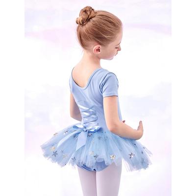 Bērnu deju apģērbs Meitenēm Pavasara un Vasaras Īsvīļu Ķīniešu Deju Apģērbs Treniņu Apģērbs Meiteņu Deju Apģērbs Tutu Princeses Kleita