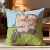 Popular L-Llulu Pig Cushion Cover Soft Washable Pillow Case Multi-Scene For Couch Bed Travel Office Use