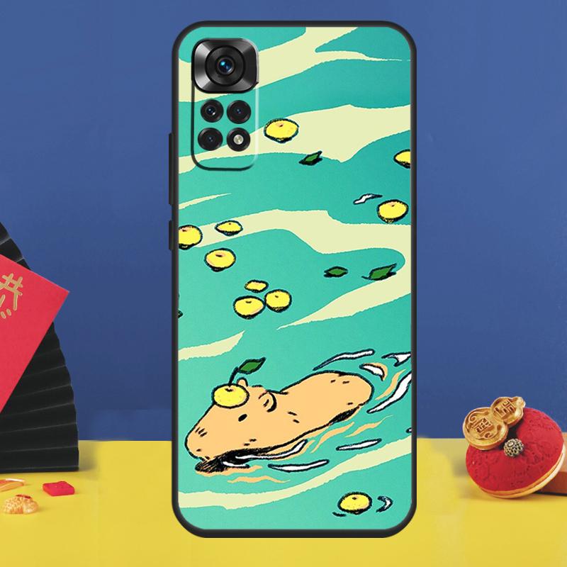 Cute Capybara Phone Case For Xiaomi Redmi Note 14 Pro 13 12 11 9 10 15 Pro Plus 10C 12C 14C 13C 15C Cover