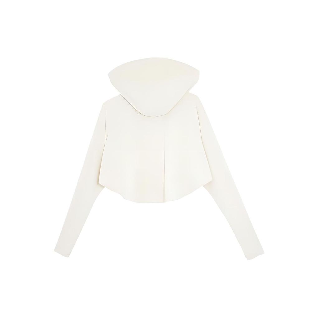 Puma Plain Minimalist Logo Zip-Up Hooded Jacket Women jackets Snow-White 628324-87