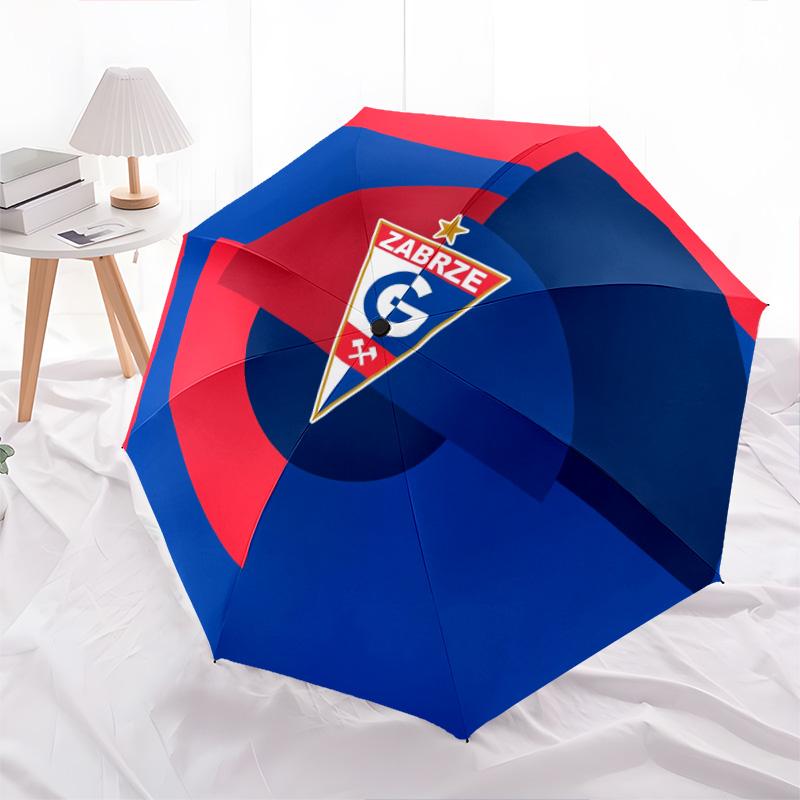 Górnik Zabrze Muster, automatischer Klappschirm, tragbares und faltbares Design, 8 Speichen, ein Weihnachts- oder Geburtstagsgeschenk.