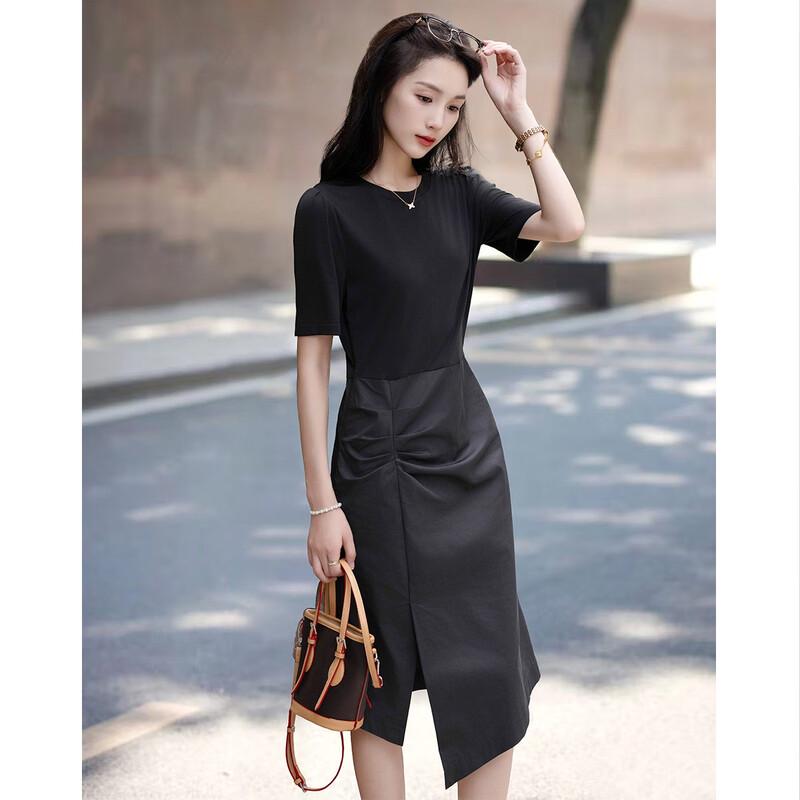 

Demana Quiet Luxury Puff Sleeve Little Black Dress M