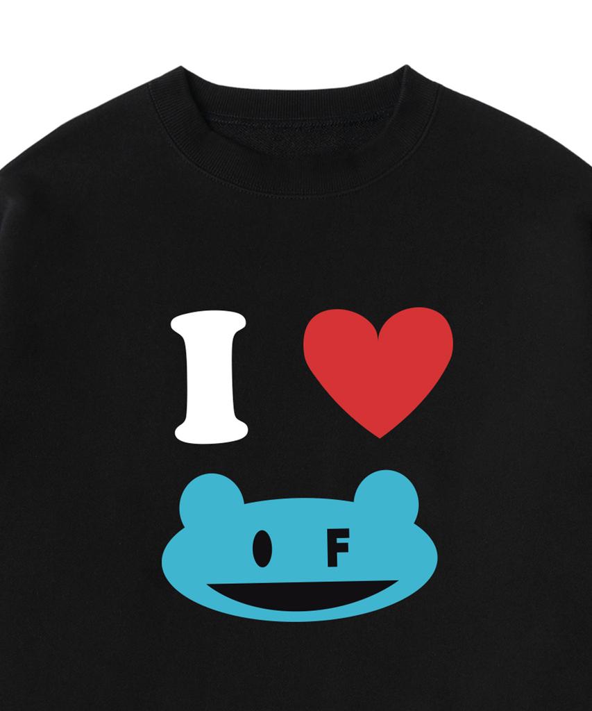 GRAVER [Unisex] I Love Of Sweatshirt_Black
