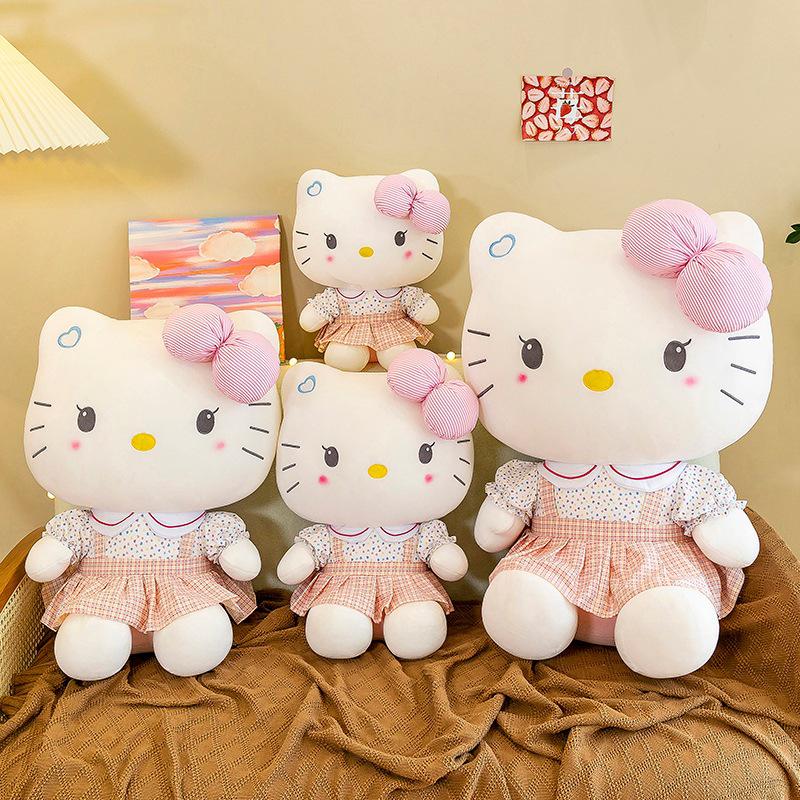 Adorable Pink KT Cat Plush Doll for Weddings and Birthdays