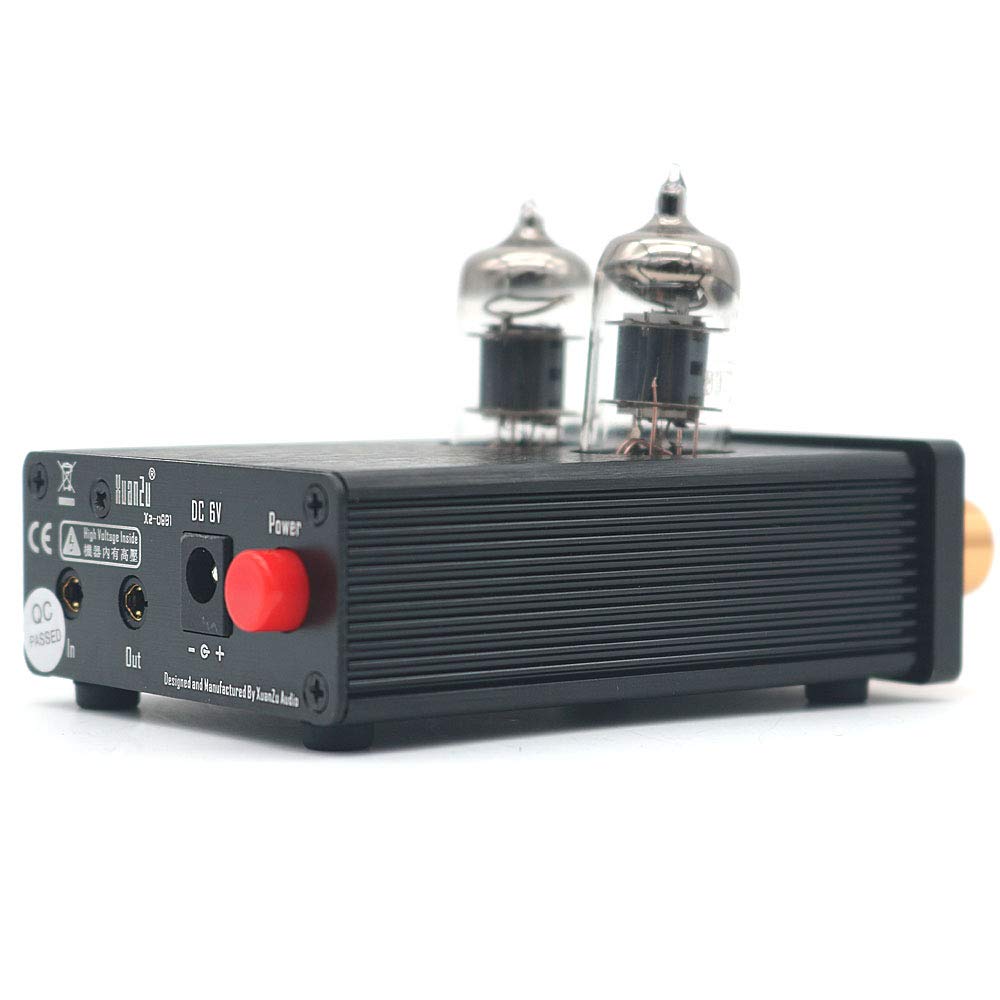WINGONEER 6J1 Mini Vacuum Tube Preamp Audio Stereo Preamp Treble Bass Control Hi-Fi