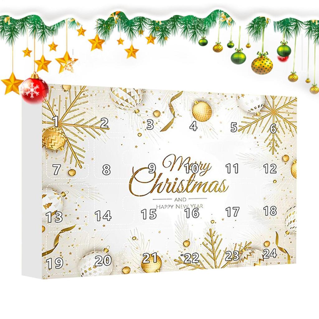 Christmas Countdown Jewelry Gift Box 24 Days Woman Fashion Jewelry Necklace Set For Holiday Party Date Gathering