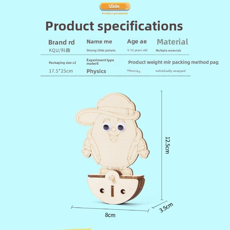 Creativity Wooden Potato Image Tumbler Assembly Set Children Puzzle Toys For Kids Educational Handson Learning Set