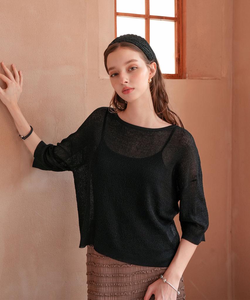 PIGMENT Cool Air Raglan R-Neck Knit (Tdsw260507)