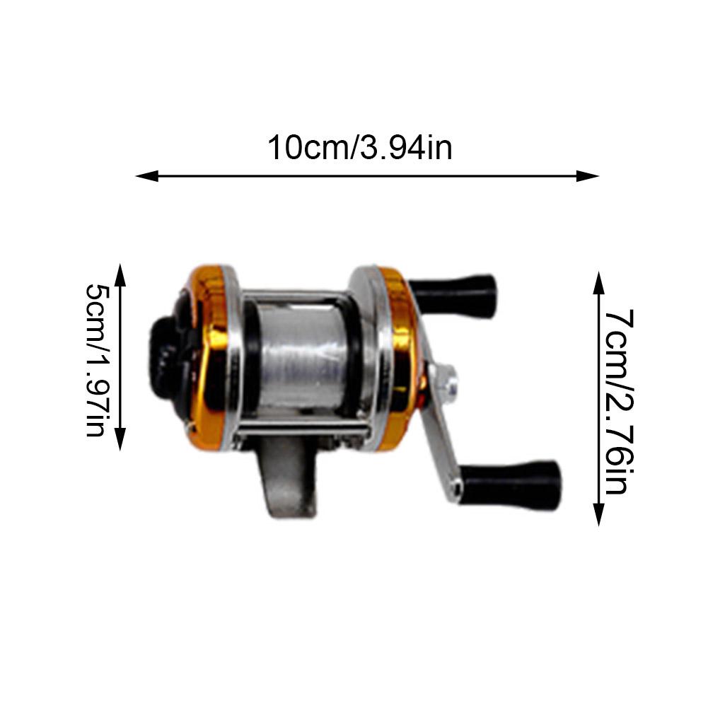 Mini Fishing Reel Winter Fishing Double Rocker Arm Metal Special Fishing Line Reel Ice Fishing Reel Left And Right Hand Reels