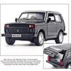 1/32 Scale Lada NIVA Jeeps Diecast Car Model Toy, Pull Back Toy Vehicle with Sound and Light for Kids Toddler Boys Girls Gift Collection