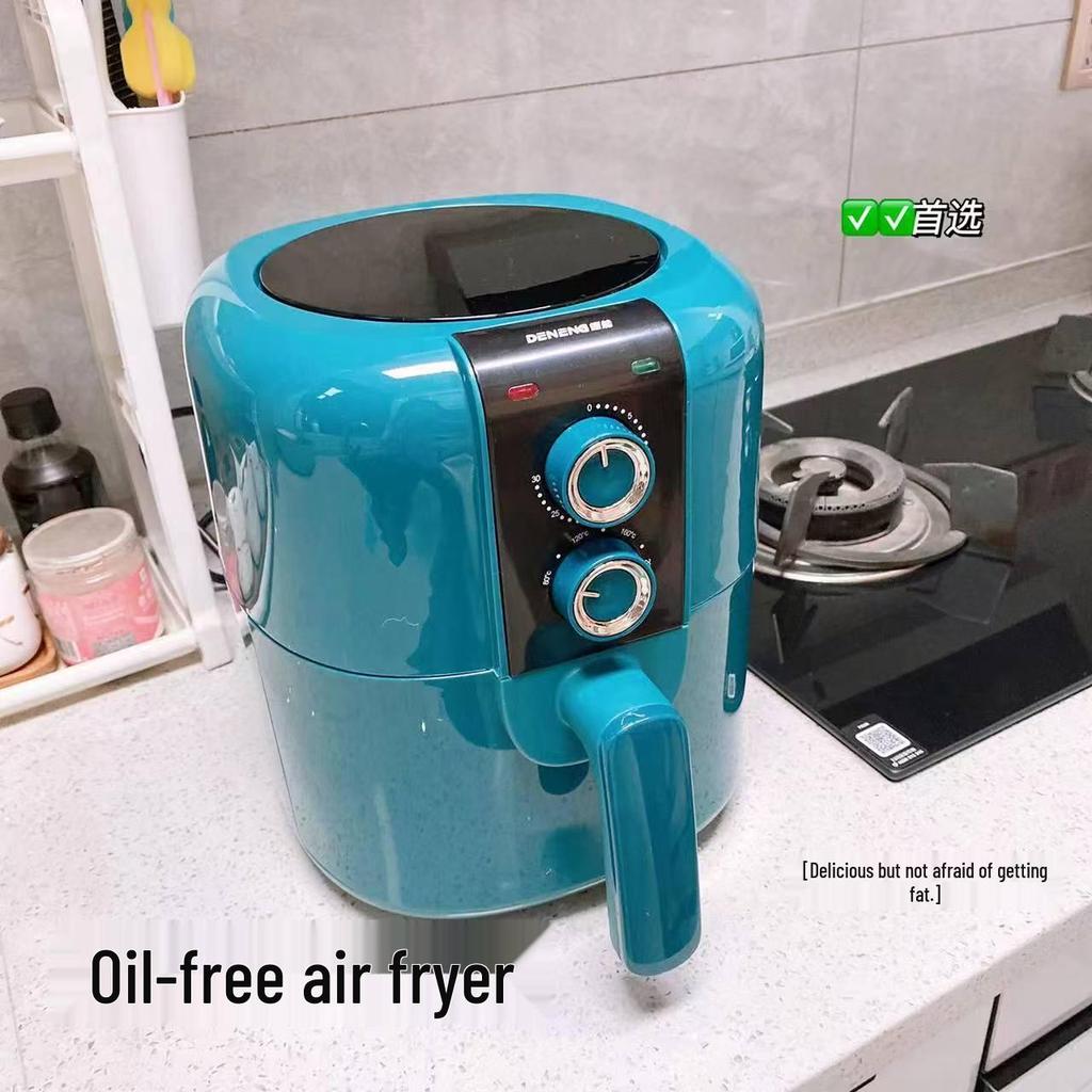 Smart Dual-Basket Air Fryer Oven: Large-Capacity, Oil-Free, Multi-Functional Model for Effortless French Fries Cooking.