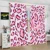 Pink Animal Hair Printed Curtains Pole Bag Bedroom Living Room Daily Home Decoration Curtain Polyester Ideal For