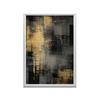 Industrial Minimalism: Shades of Silver and Gold Industrial Minimalism: Shades of Silver and Gold, 50X70 Cm, Gold Aluminum Frame, Matte Paper 230