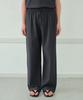 Wednesday Oasis Yoru Elastic Banding Semi-Wide Pants_Charcoal(Wb6Pt21)