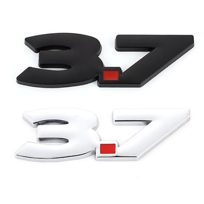 3D Metal 3.7 Logo Car Sticker Badge Auto Emblem Trunk Decals