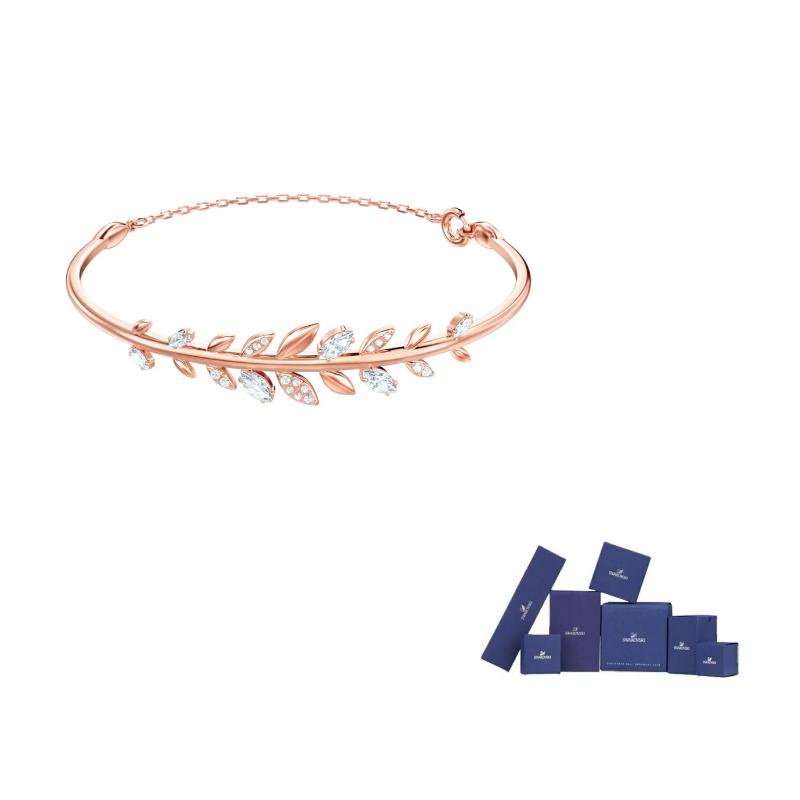 Swarovski Eintagsfliege Frisches Blatt Armband Damenarmband Roségold 5410411 Box (Random Color) beige