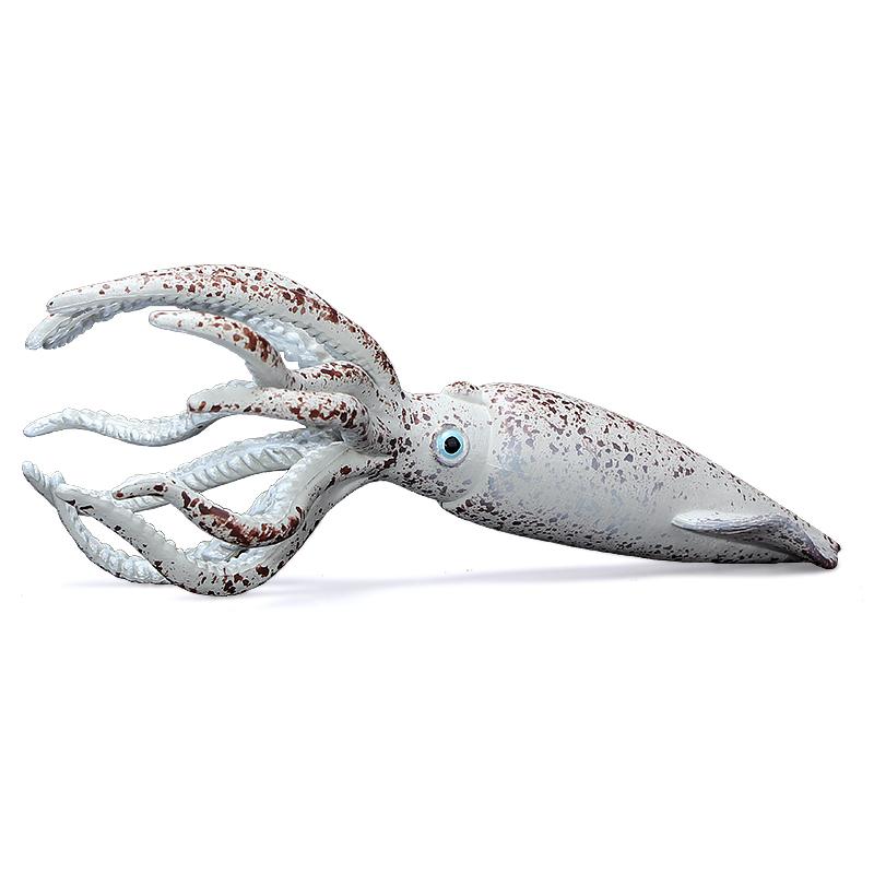 Sea animals Octopus Reef Squid Plaything Figurine Polymer Material Miniature Figure - Fun Learning-Enhancing Play Plaything for Boys, Girls & Kids